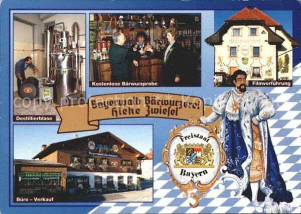 Zwiesel Niederbayern Bärwurzerei Hieke Fassadenmalerei Wappe