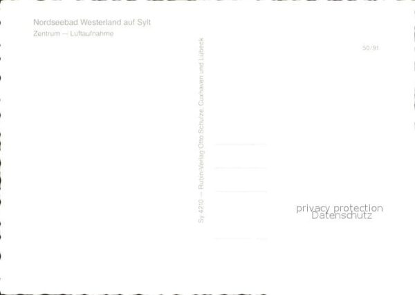 Westerland Sylt Zentrum Nordseebad Fliegeraufnahme – Bild 2