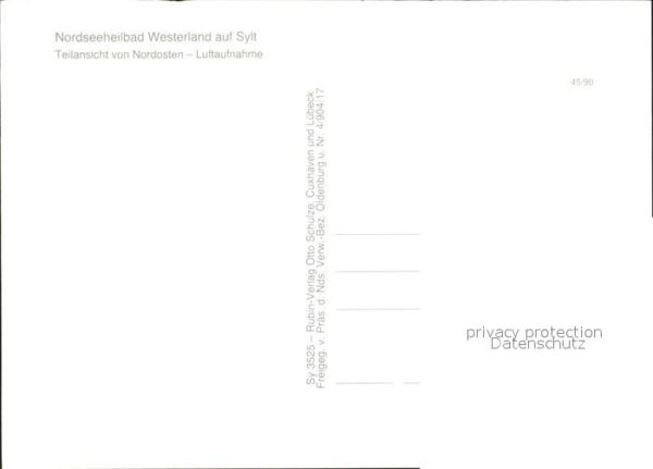 Westerland Sylt Teilansichten Nordseebad Fliegeraufnahm – Bild 2