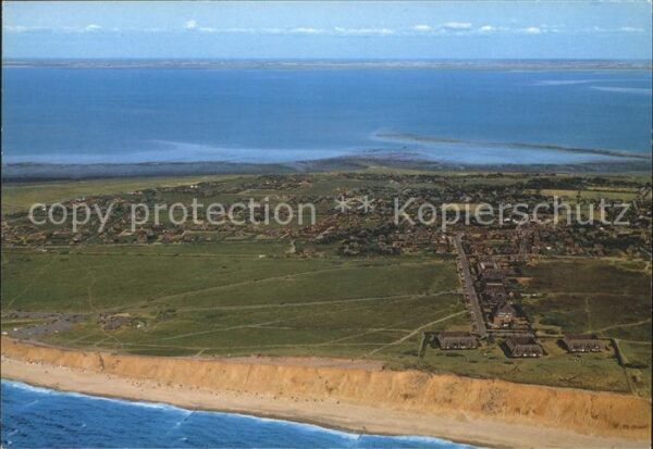Kampen Sylt Dorf zwischen den Meeren Fliegeraufnahm