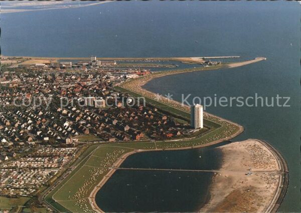 Buesum Nordseebad Perlebucht Fliegeraufnahme