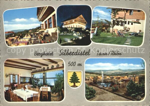 Tann Rhoen Berghotel Silberdistel Terrasse Fernsic