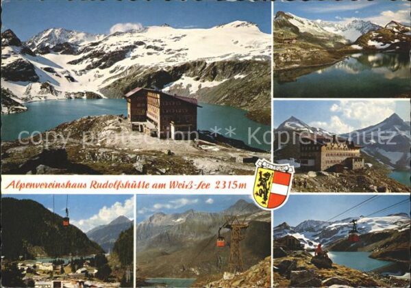 Rudolfshuette Weisssee am Weisssee Alpenvereinshütte Hohe Taue