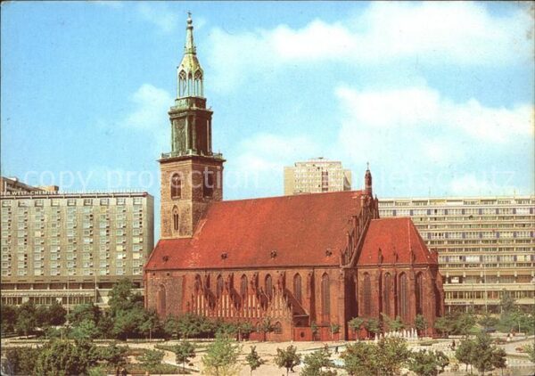 Berlin Marienkirche Hauptstadt der DDR