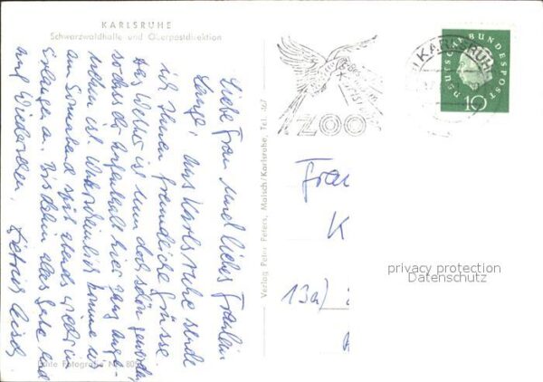 Karlsruhe Schwarzwaldhalle und Oberpostdirektion – Bild 2