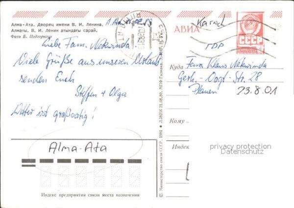 Alma-Ata Almaty Lenin Palast Gebirge – Bild 2