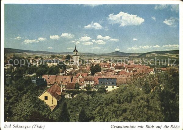 Bad Salzungen Gesamtansicht mit Blick auf die Rhön