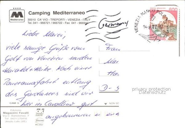 Treporti Cavallino Camping Mediterraneo Schwimmbad Strand – Bild 2