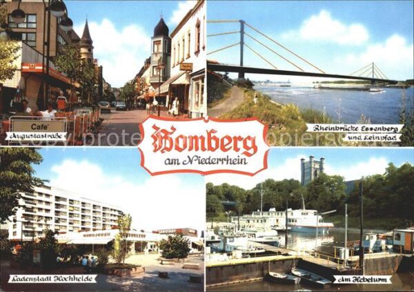Homberg Duisburg Augustastrasse Rheinbrücke Hebeturm Lad