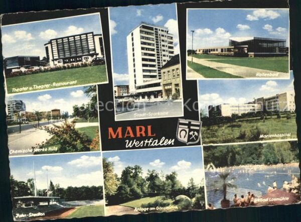 Marl Westfalen Theater Restaurant Hochhaus Sparkasse H