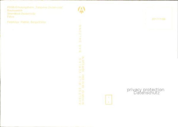 Zeulenroda FDGB Erholungsheim Talsperre Zeulenroda – Bild 2