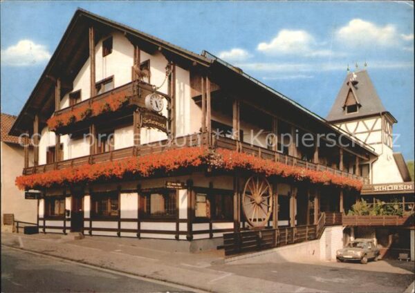 Erlenbach Bergstrasse Restaurant Cafe Pension zum Schorsch