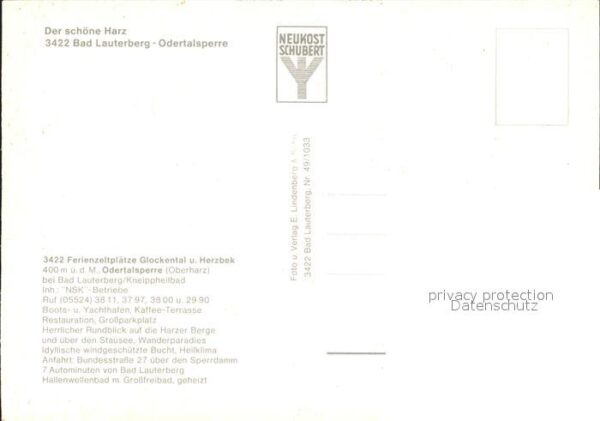 Bad Lauterberg Campingplatz Glockental Herzbek Odertal – Bild 2