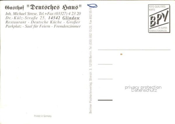 Glindow Deutsches Haus Speisessal Bar Terrasse – Bild 2