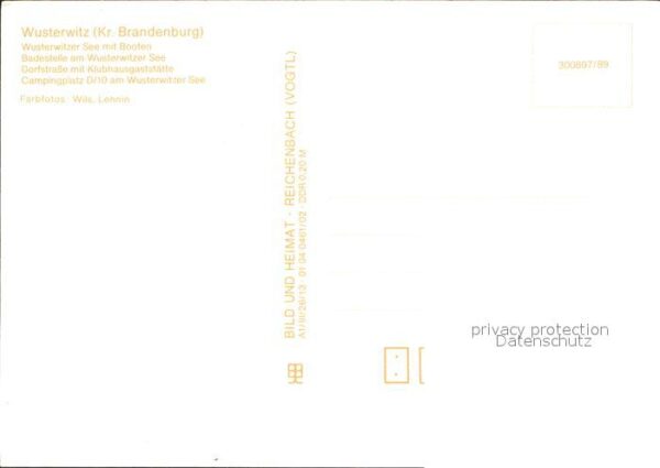 Wusterwitz Brandenburg Wusterwitzer See mit Booten und Badeste – Bild 2