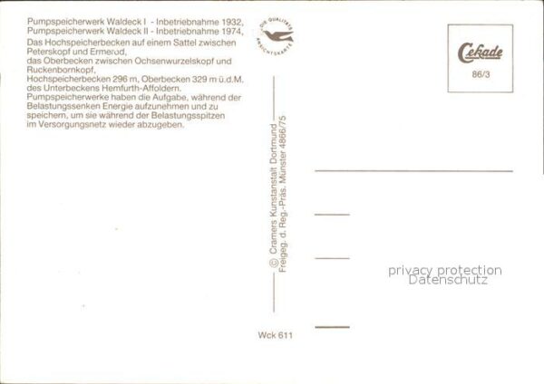 Edersee Pumpspeicherwerk Waldeck I und II Flieg – Bild 2