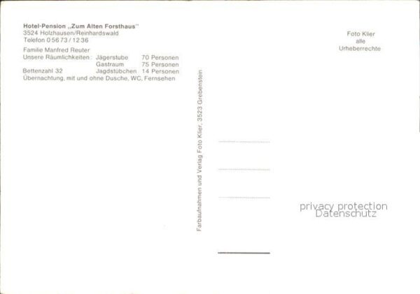 Reinhardswald Hotel Pension Zum Alten Forsthaus Gasts – Bild 2