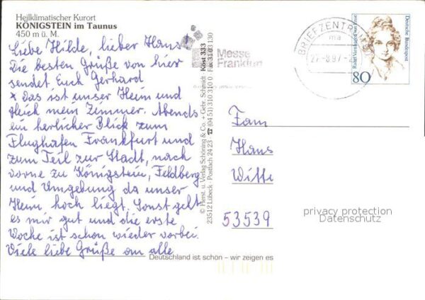 Koenigstein Taunus Totalansicht – Bild 2