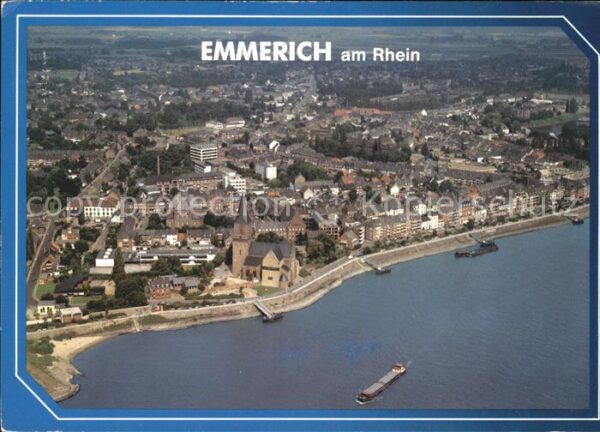 Emmerich Rhein Fliegeraufnahme