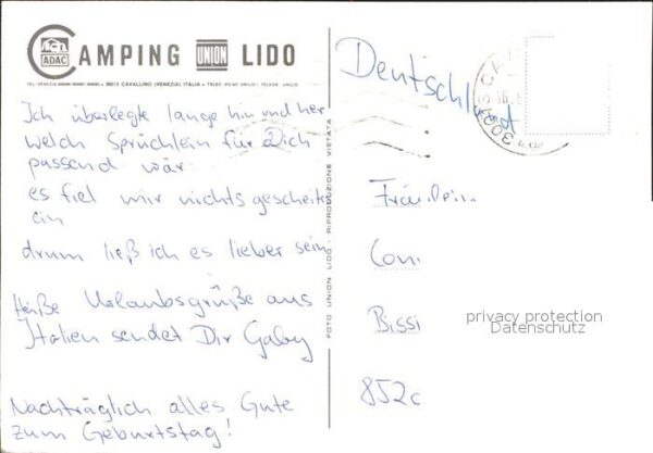 Cavallino Venezia Camping Union Lido Strandpartie Zelte P – Bild 2
