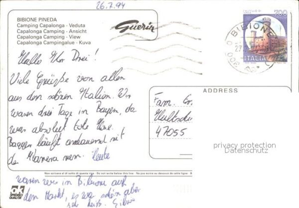 Bibione Pineda Camping Capalonga Vue aerienne – Bild 2