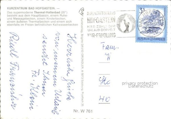 Bad Hofgastein Kurzentrum Thermal Hallenbad – Bild 2