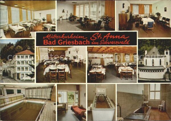 Bad Griesbach Schwarzwald  Mütterkurheim St Anna Gasträume Kuranwe