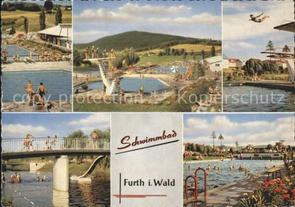 Furth Wald Neues Schwimmbad Sprungturm Brücke