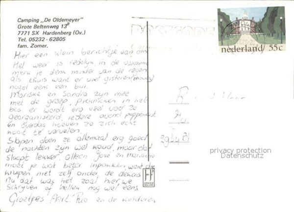 Hardenberg Niederlande Camping De Oldemeijer Panorama Spielpla – Bild 2