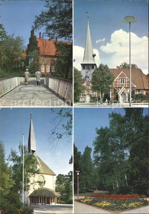 Bergedorf Hamburg Brücke Kirchen Parkanlage
