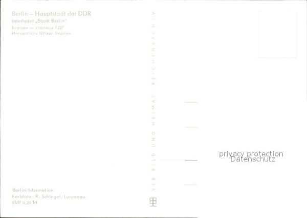 Berlin Interhotel Stadt Berlin – Bild 2