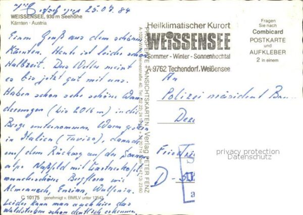 Weissensee Kaernten Höchster Badesee der Alpen Fliegeraufna – Bild 2