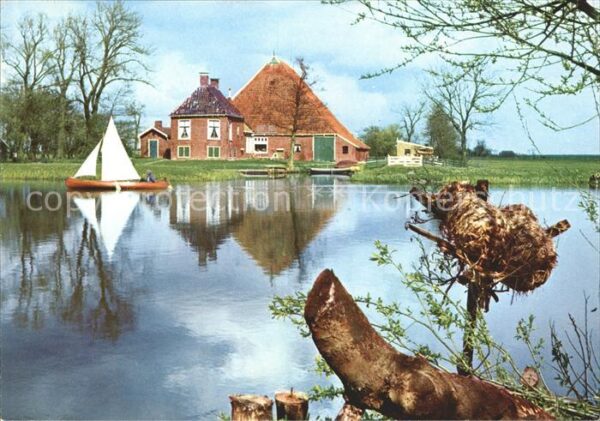 Friesland Niederlande Een echt Fries landschap