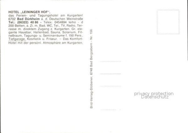 Bad Duerkheim Hotel Leininger Hof Teilansichten – Bild 2