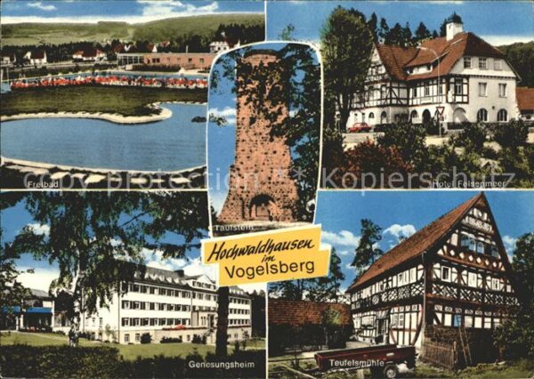 Hochwaldhausen Ilbeshausen Freibad Hotel Felsenmeer Genesungsheim