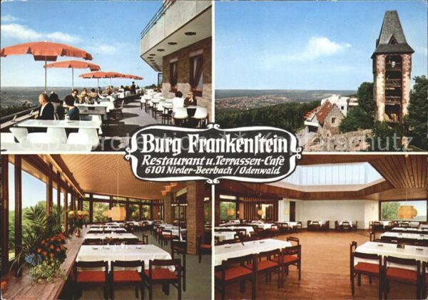 Nieder-Beerbach Burg Frankenstein Restaurant Terrassenc