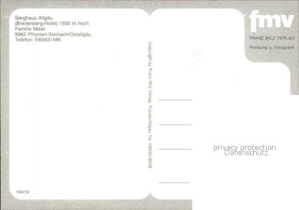 Steinach Pfronten Berghaus Allgäu Gastraum Terrasse Panor – Bild 2
