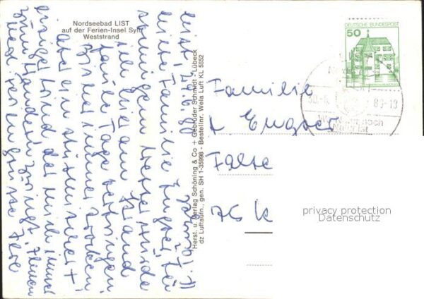 List Sylt Nordseebad Weststrand Fliegeraufnahme – Bild 2