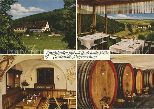 Grafschaft Sauerland Grafschafter Hof Weinkeller Gaststube