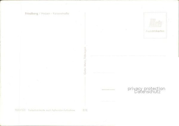 Friedberg Hessen Kaiserstrasse Stadtblick – Bild 2