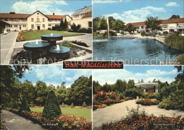 Bad Waldliesborn Badehaus Kurmittelhaus Kurpark Konzertp
