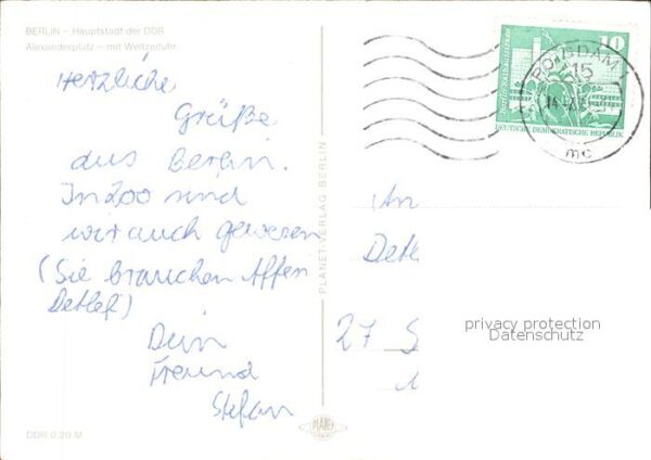 Berlin alexanderplatz mit Weltzeituhr – Bild 2