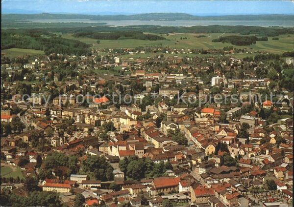 Traunstein Oberbayern Fliegeraufnahme