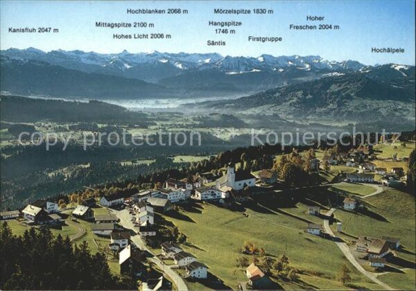 Sulzberg Vorarlberg Bregenzerwald Alpenpanorama Fliegeraufn