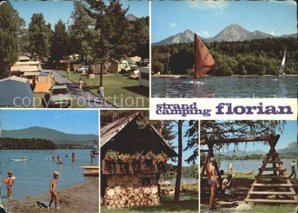 Faak am See Finkenstein Strandcamping Florian Strand und Segelp