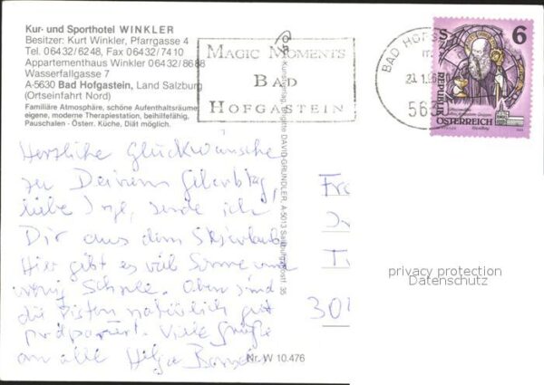 Bad Hofgastein Kur Sporthotel Winkler – Bild 2