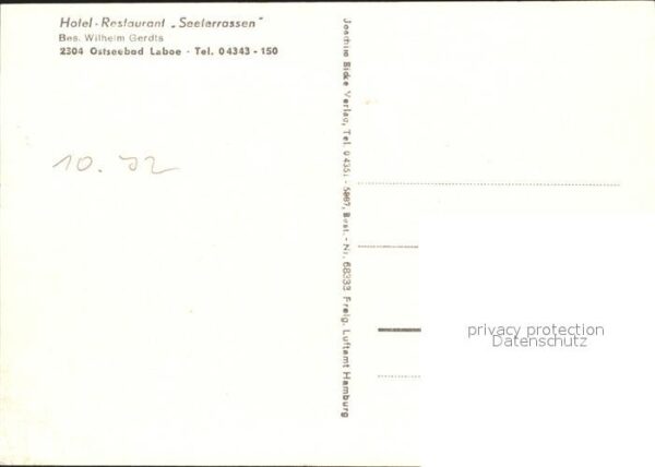 Laboe Hotel Restaurant Seeterrassen Denkmal F – Bild 2
