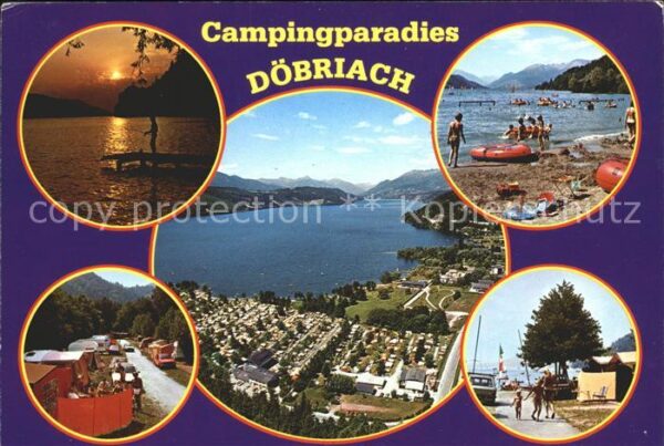 Doebriach Millstaettersee Campingparadies Fliegeraufnahme Boot An