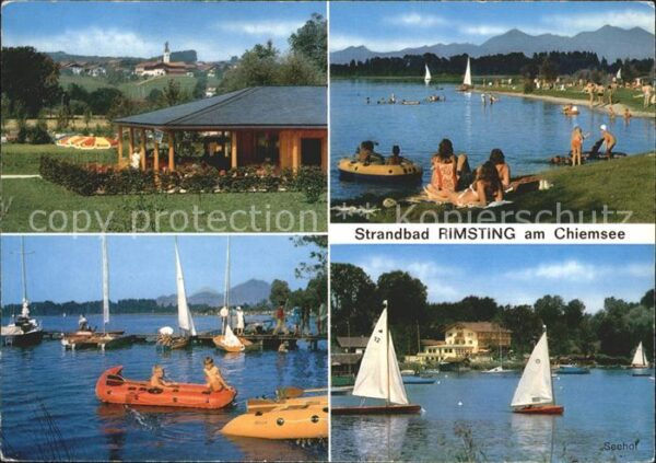 Rimsting Strandbad Segelboot
