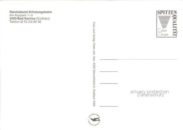 Bad Sachsa Harz Reichsbund Erholunsheim – Bild 2